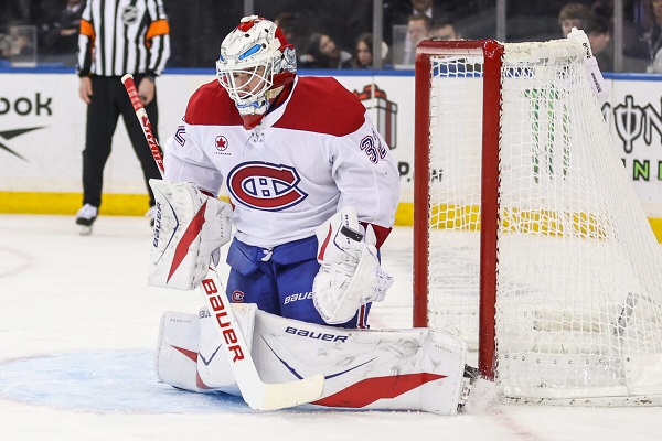 Les premières de la carrière de Jacob Fowler ont toutes eu lieu lors d'un match contre les Penguins de Pittsburgh
